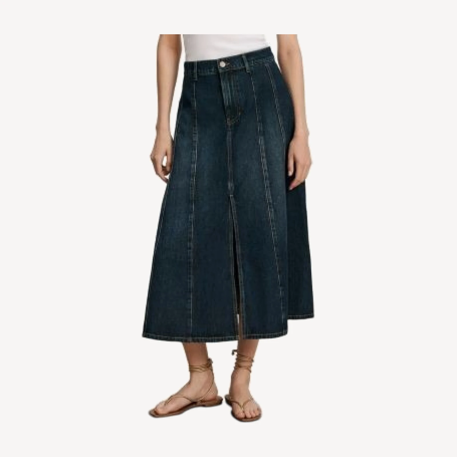 Veronica Beard Nasreen Cotton Midi Skirt