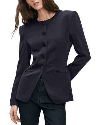 Veronica Beard Wryllen Collarless Jacket