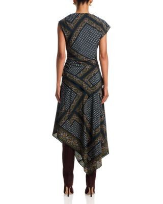 Veronica Beard Hartley Asymmetric Midi Skirt