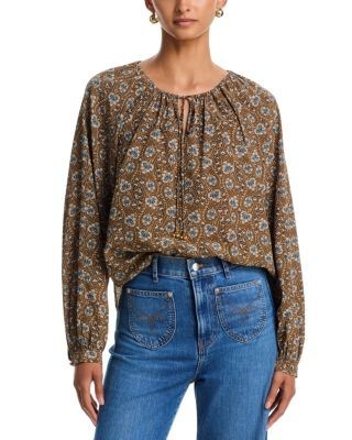 Veronica Beard Rhosen Long Sleeve Blouse
