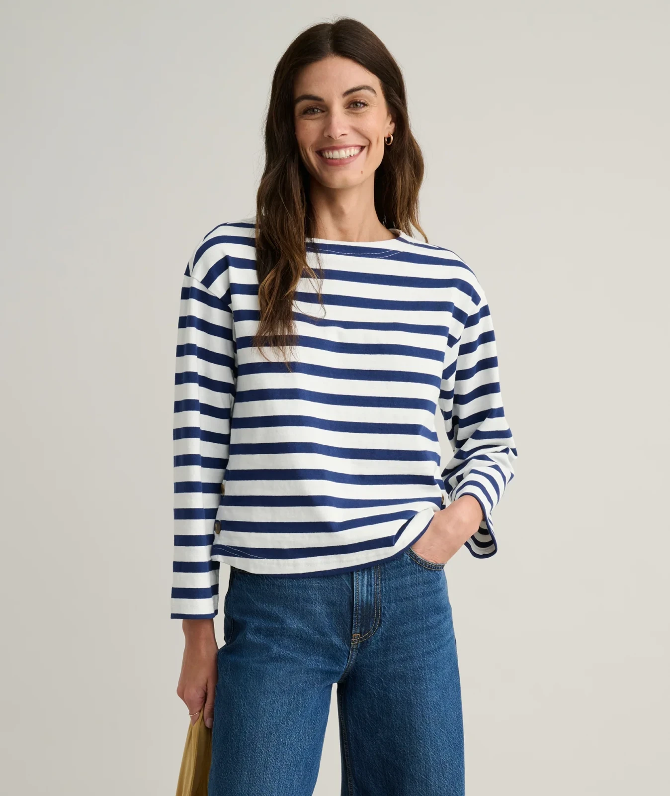 Cotton Jersey Mille Stripe Tee