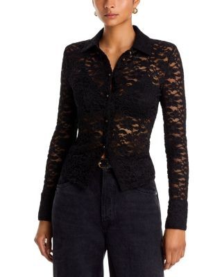 Veronica Beard Wittaker Lace Shirt