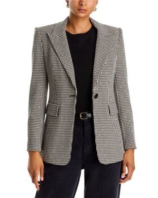 Veronica Beard Livvy Houndstooth Dickey Jacket