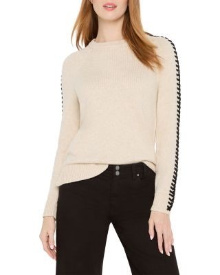 Nic+Zoe Dashing Down Whipstitched Sweater