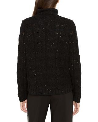 Nic+Zoe Cable Knit Sparkle Sweater