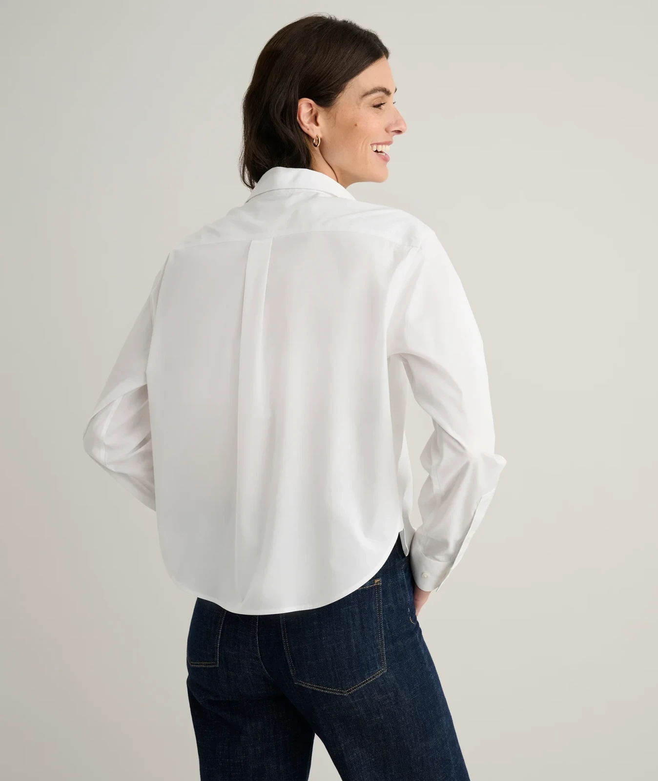Wrinkle-Free Stretch Cotton Untucked Crosby Shirt