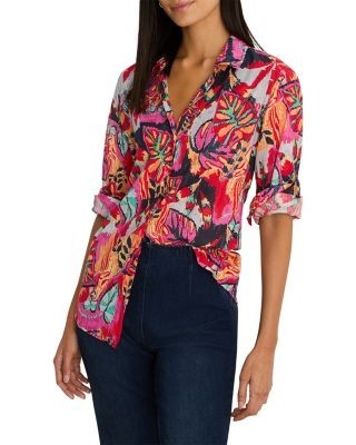 Nic+Zoe Kauai Garden Crinkle Shirt