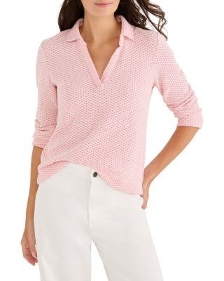 Nic+Zoe Textured Tuck Stitch Knit Polo
