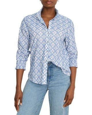 Nic+Zoe Embroidered Tile Shirt