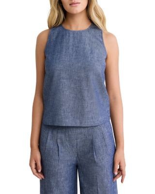 Nic+Zoe Chambray Mix Stevie Tank