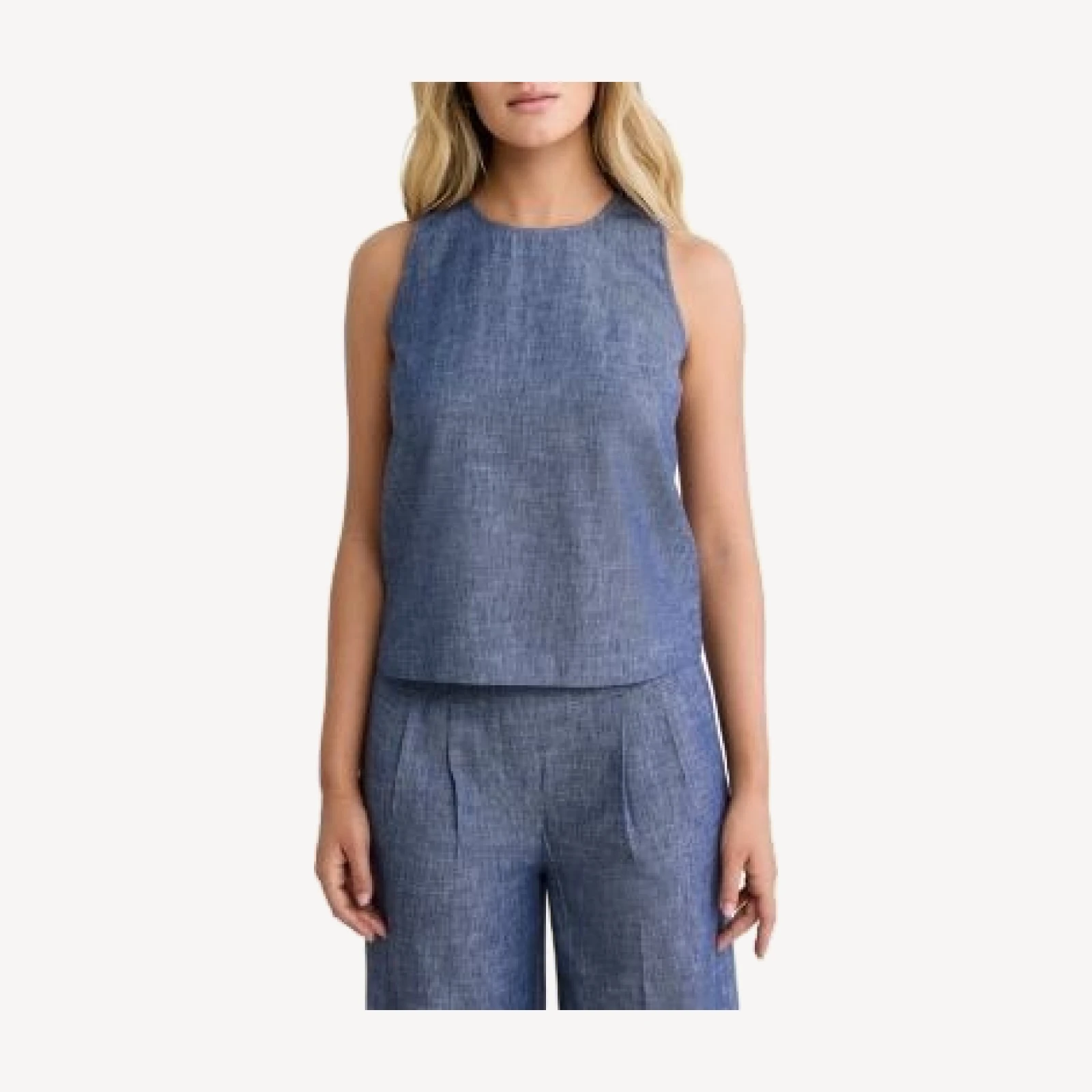 Nic+Zoe Chambray Mix Stevie Tank