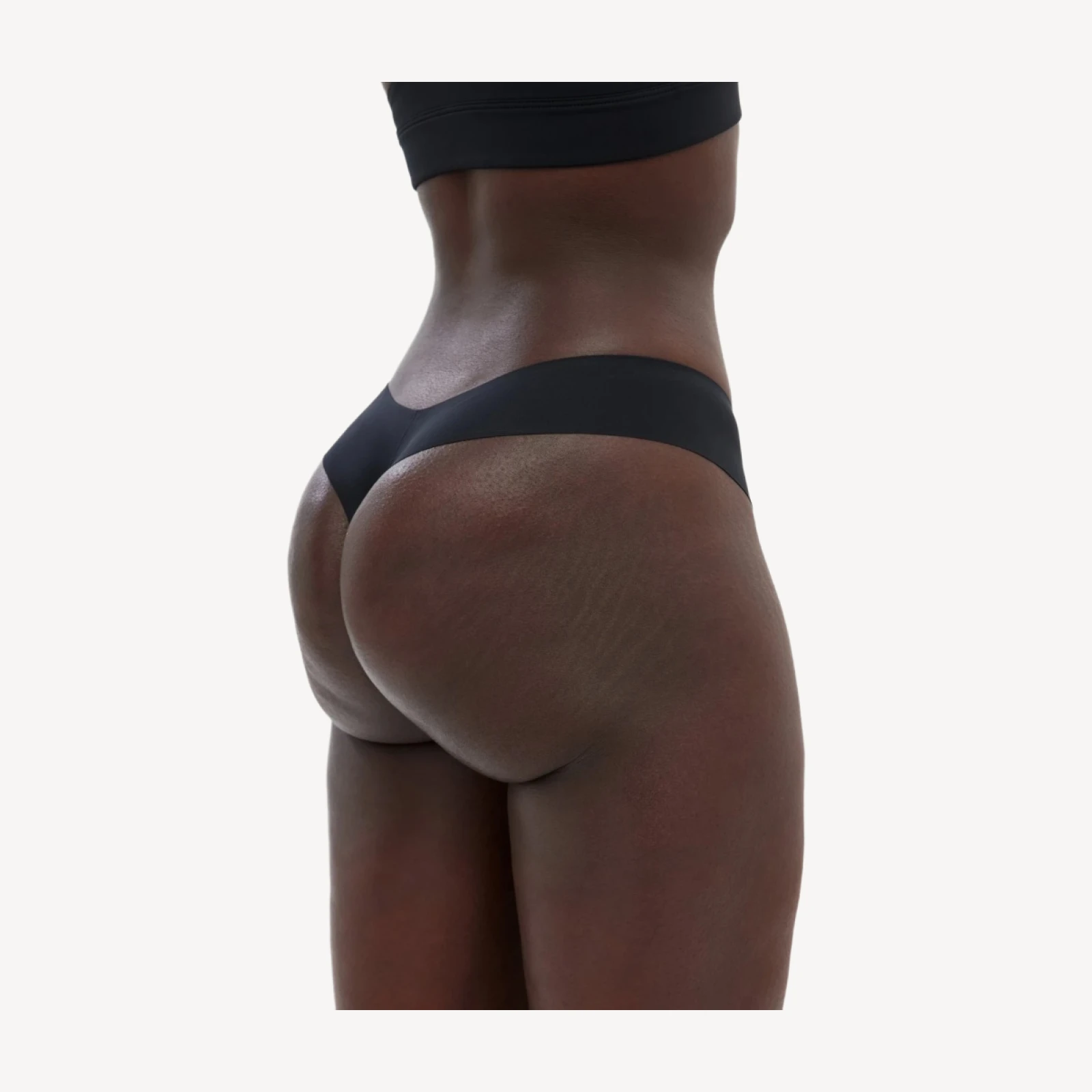 Black Sport Thong