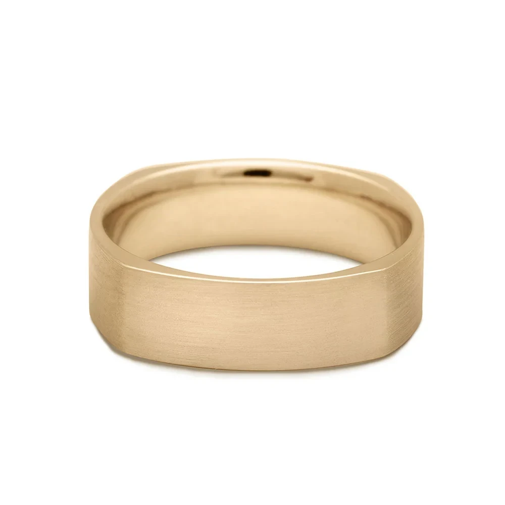 Soft Square Band - 14k Gold