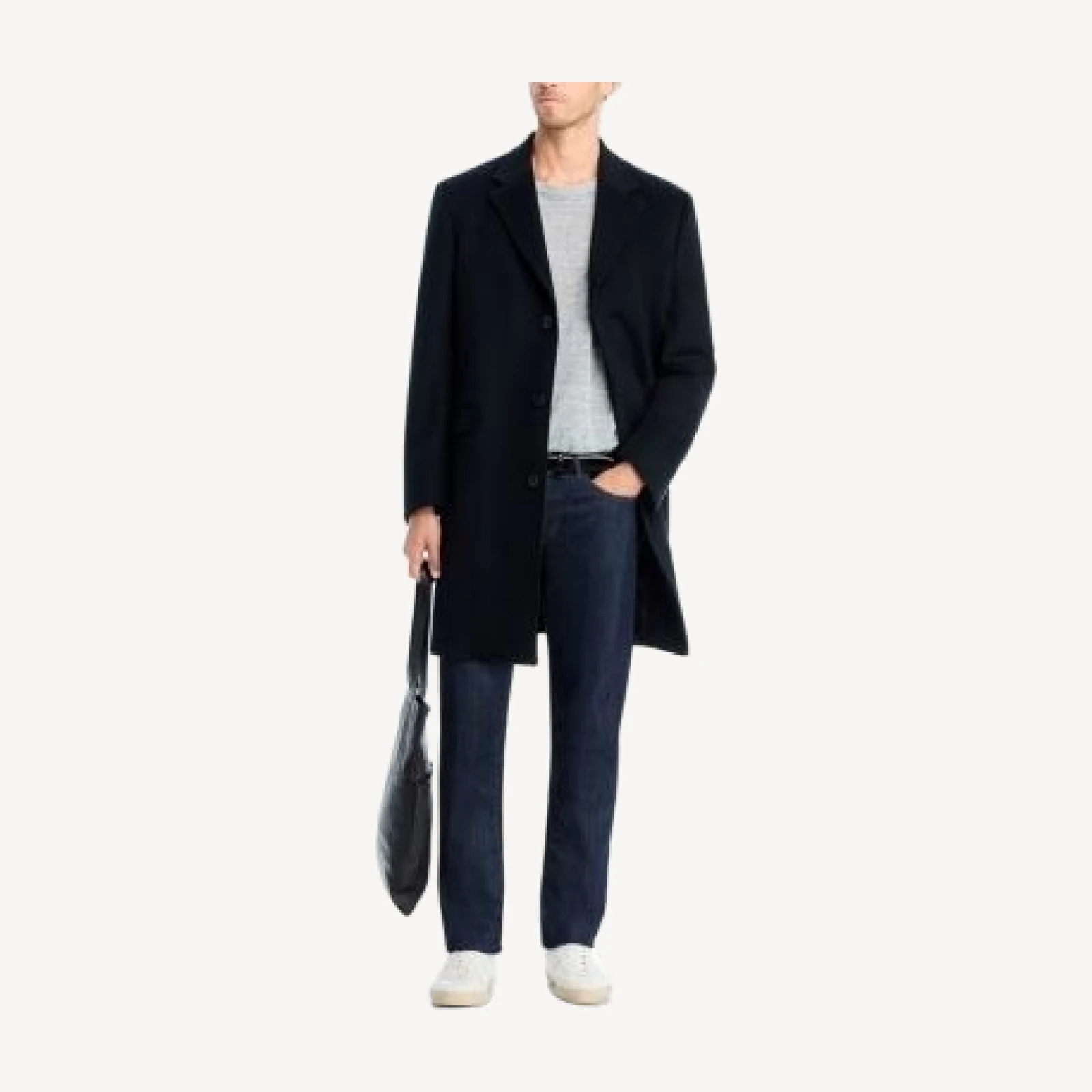Vince Wool & Cashmere Flyfront Topcoat