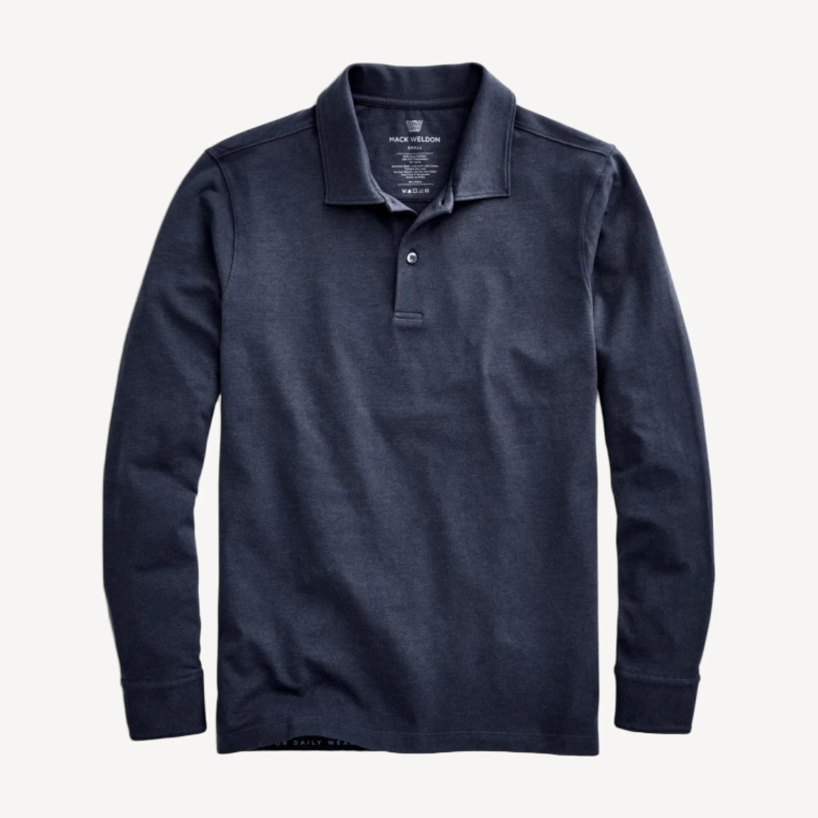 SILVER Long Sleeve Polo