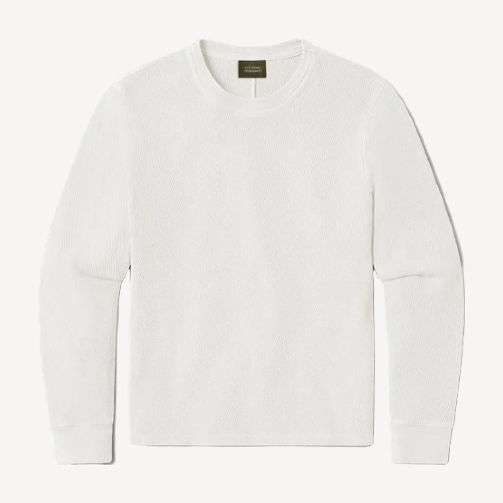 Waffle Crewneck in Canvas