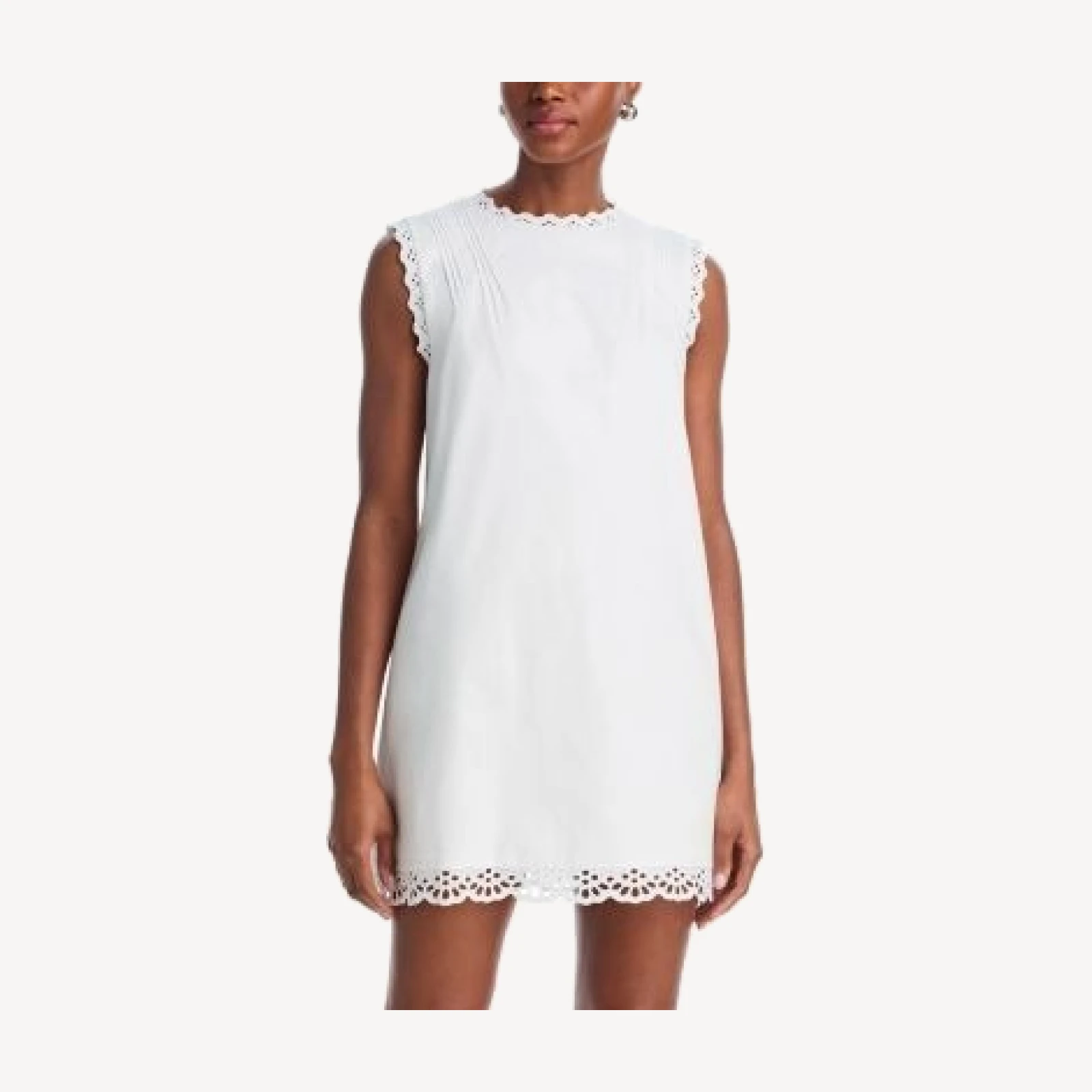Aqua Julie Eyelet Trim Dress - Exclusive