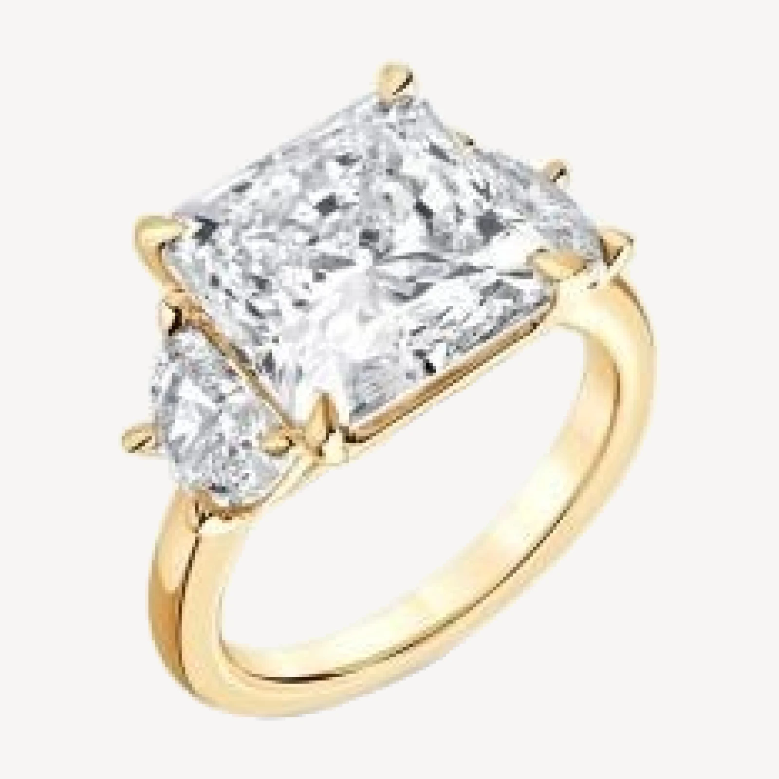 Bloomingdale's Fine Collection Certified Lab Grown Diamond Engagement Ring in 18K Yellow Gold, 8.45 tcw