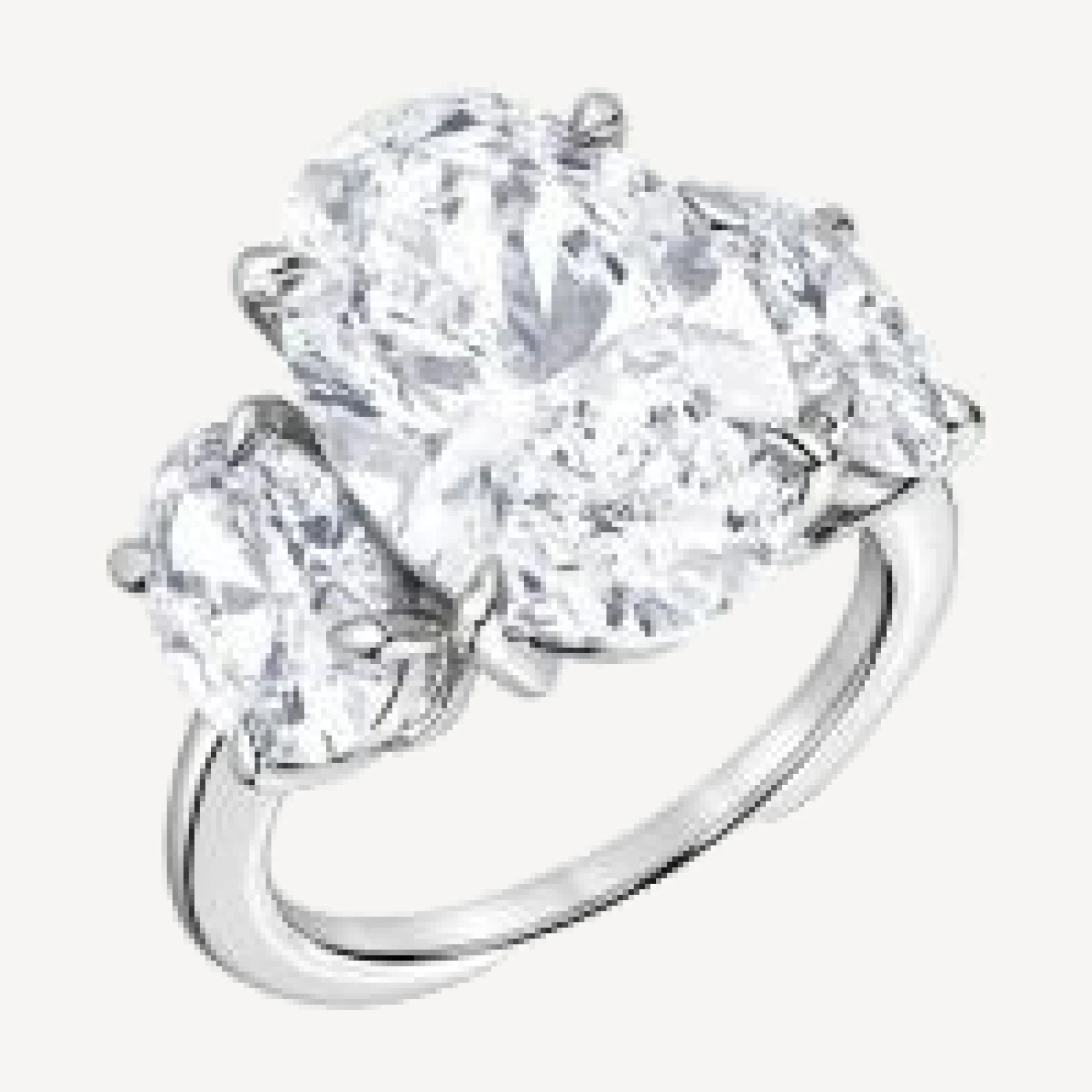Bloomingdale's Fine Collection Certified Lab Grown Oval Diamond Engagement Ring in 18K White Gold, 10.45 tcw