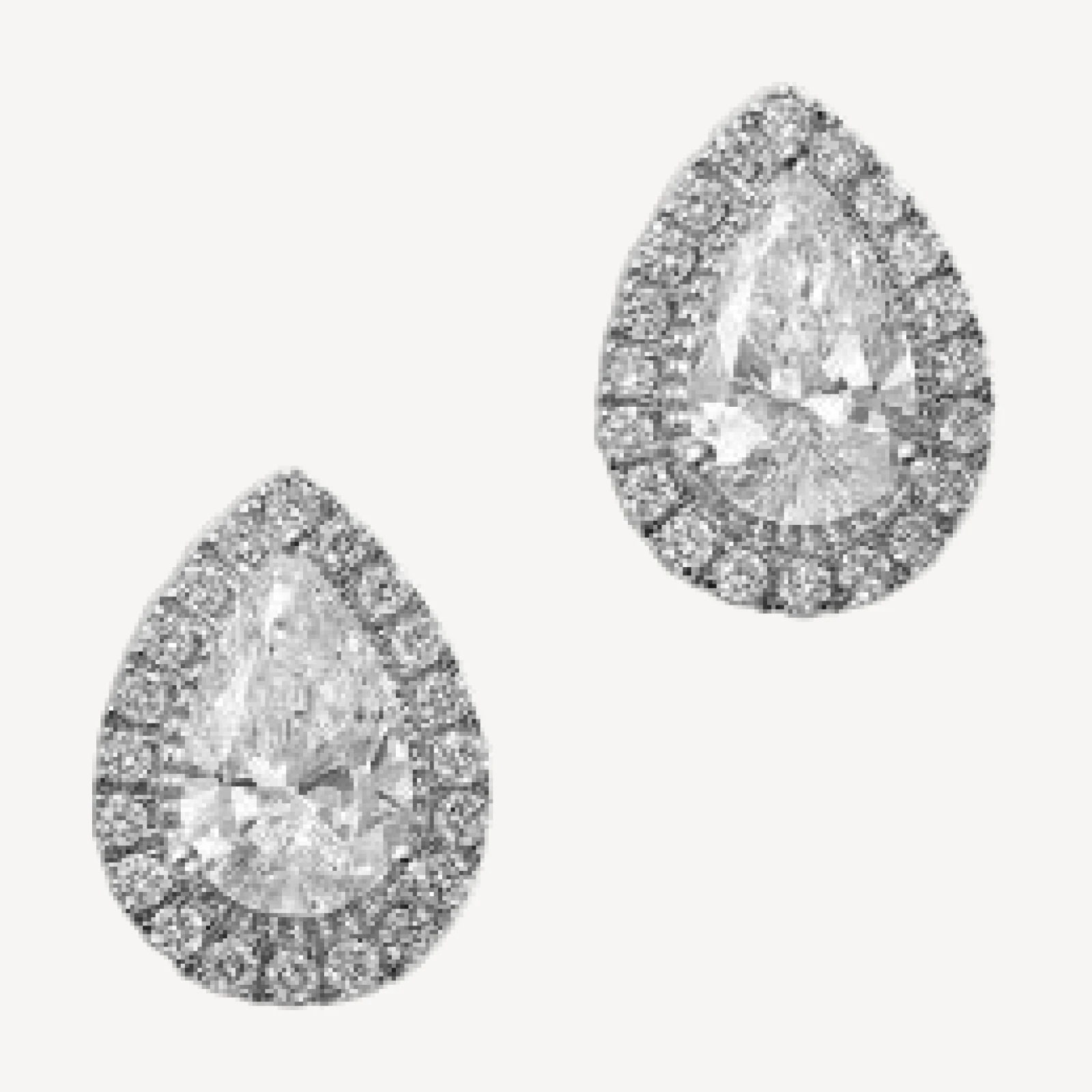 Bloomingdale's Fine Collection Luxe Collection Certified Lab Grown Diamond Pear Stud Earrings in 14K White Gold, 1.23 tcw