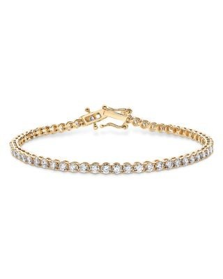 Bloomingdale's Fine Collection Certified Lab Grown Diamond Tennis Bracelet in 14K Gold, 5.0 tcw