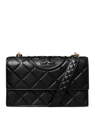 Tory Burch Fleming Convertible Leather Shoulder Bag
