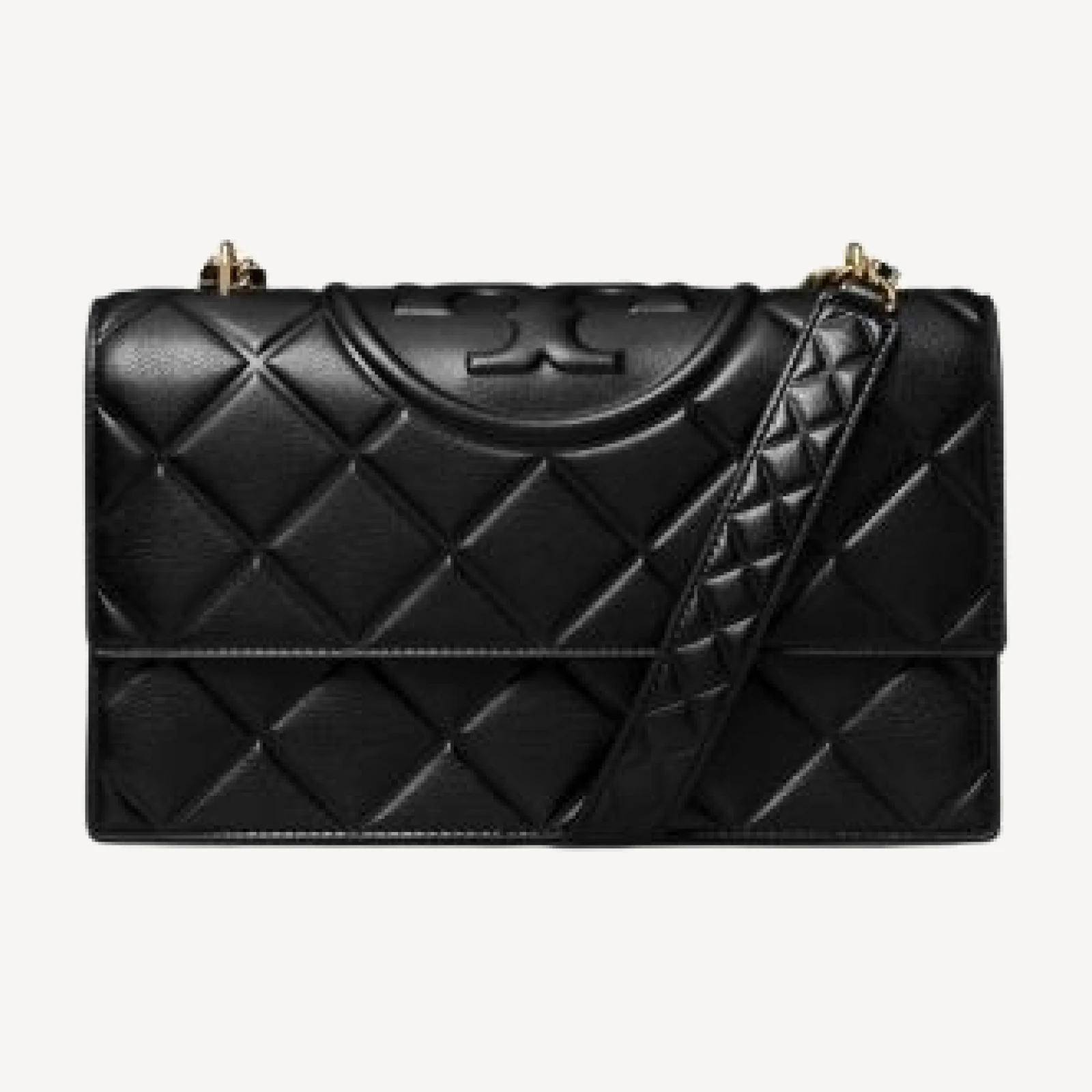 Tory Burch Fleming Convertible Leather Shoulder Bag