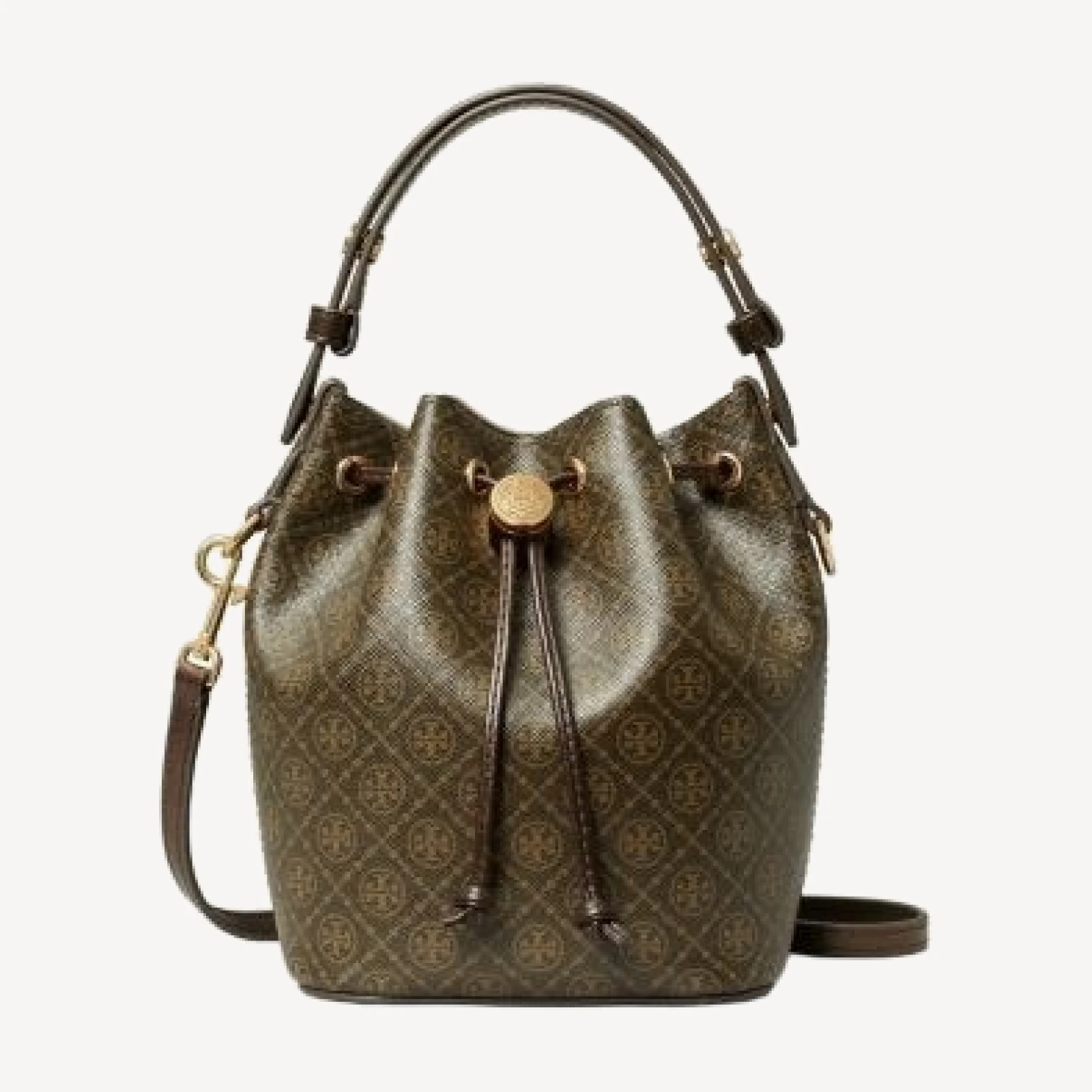 Tory Burch T Monogram Mini Bucket Bag