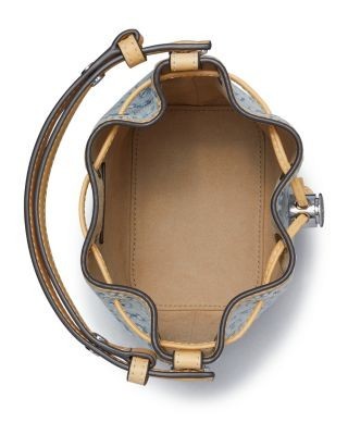 Tory Burch T Monogram Denim Mini Bucket Bag