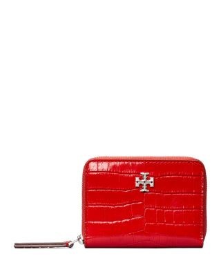 Tory Burch Kira Leather Small Zip Around Wallet