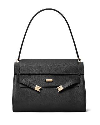 Tory Burch Lee Radziwill Pebble Leather Large Shoulder Bag