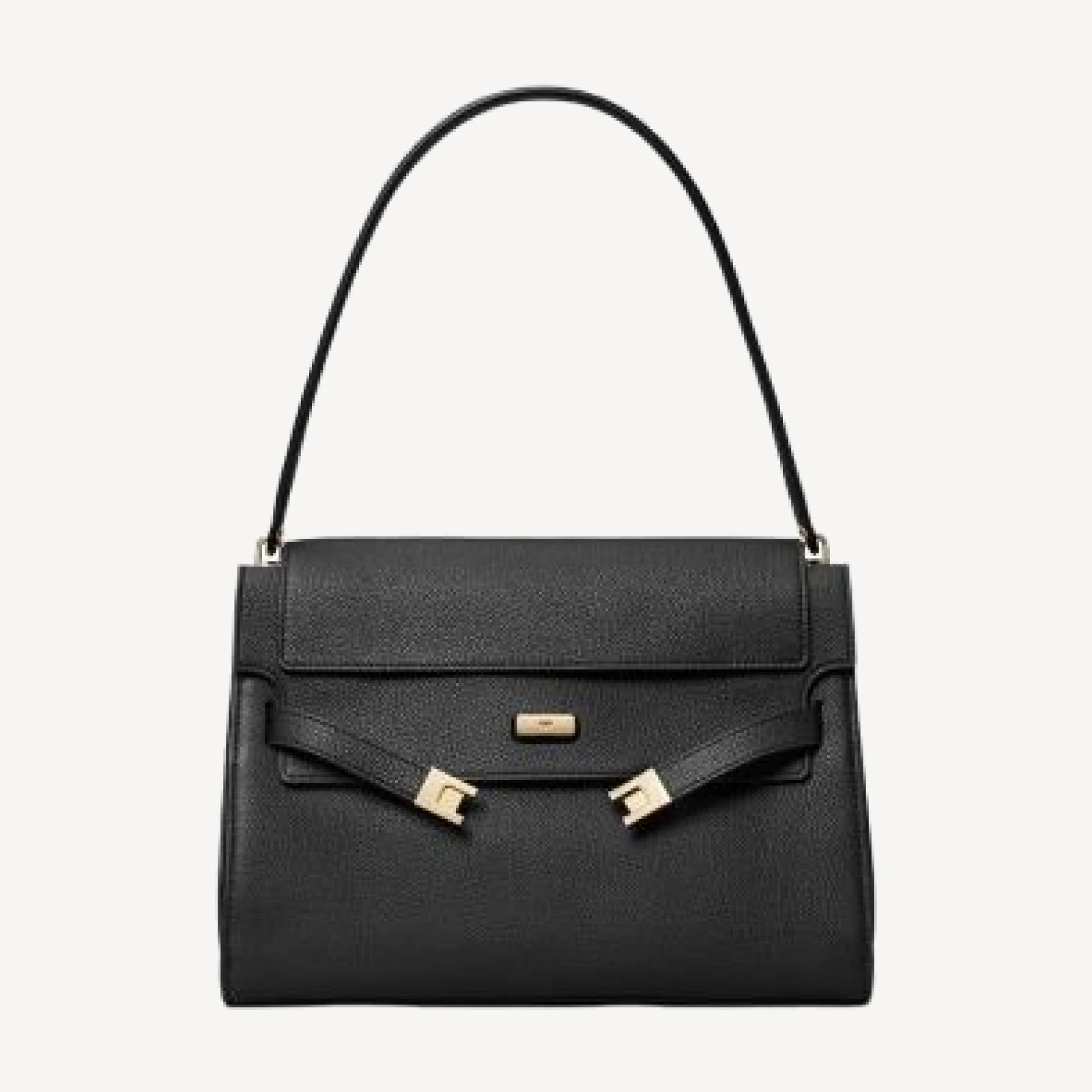 Tory Burch Lee Radziwill Pebble Leather Large Shoulder Bag