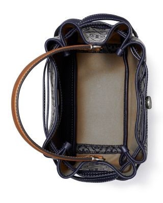 Tory Burch Romy T Monogram Bucket Bag