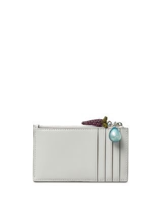 Tory Burch Kira Diamond Quilt Charm Leather Card Case