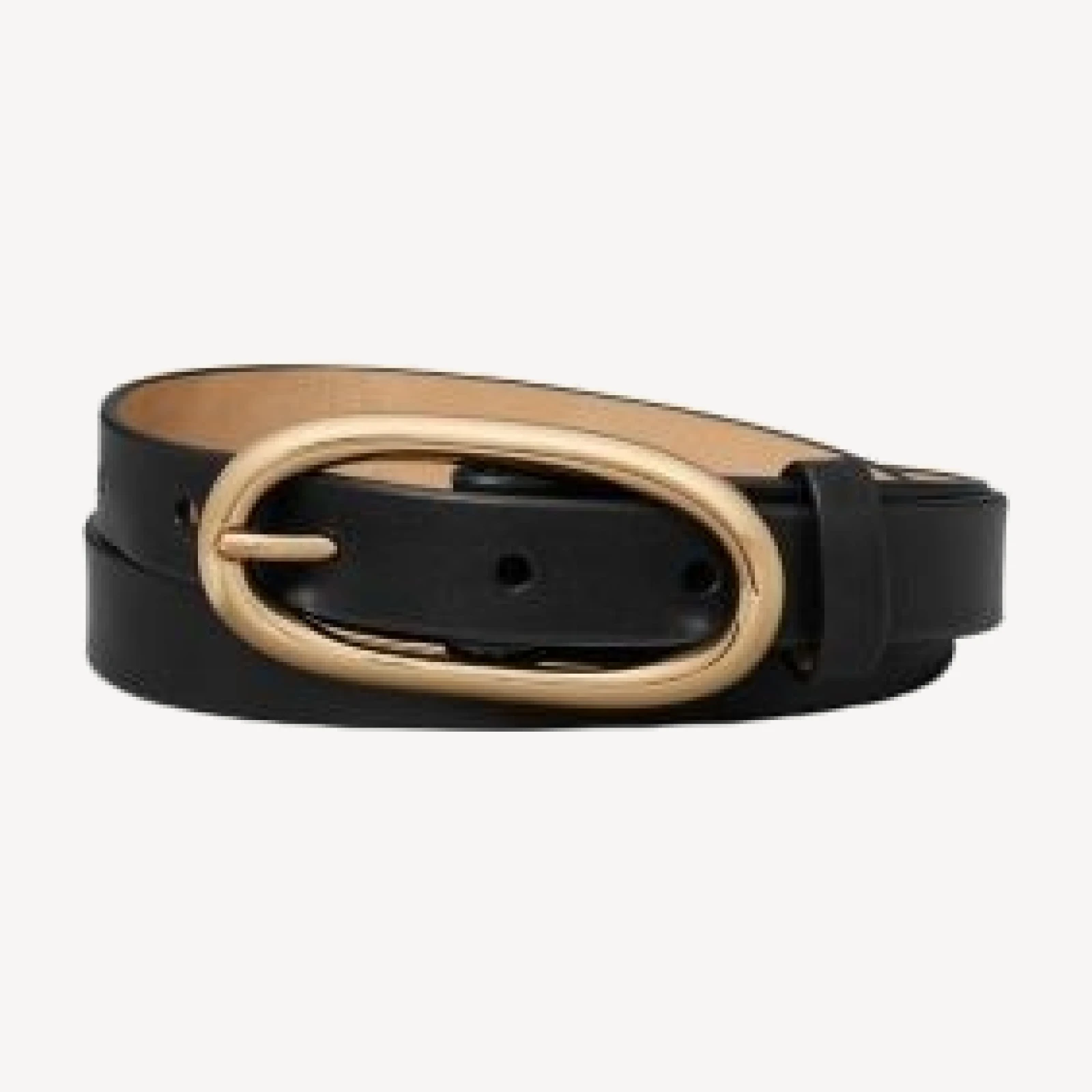 Tory Burch Women's Pierced Buckle Leather Belt