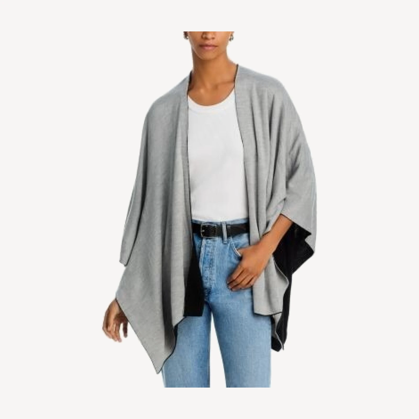Aqua Reversible Knit Ruana - Exclusive