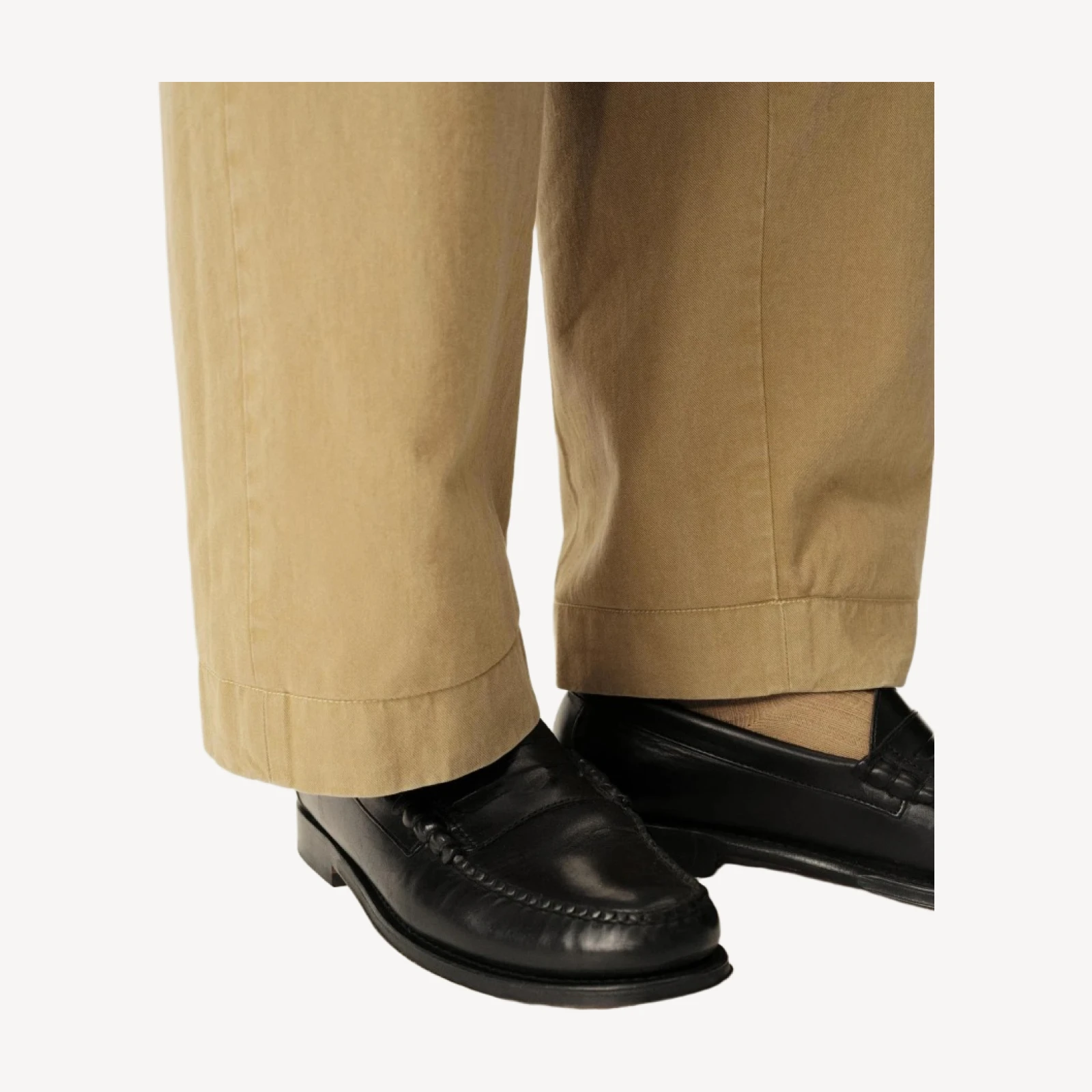 Black Leather G.H. BASS X Buck Mason Larson Loafer