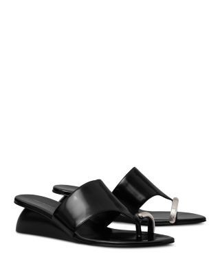 Tory Burch Women's Pierced Leather Wedge Sandals