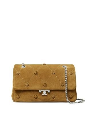 Tory Burch Bunny Knot Small Suede Shoulder Bag