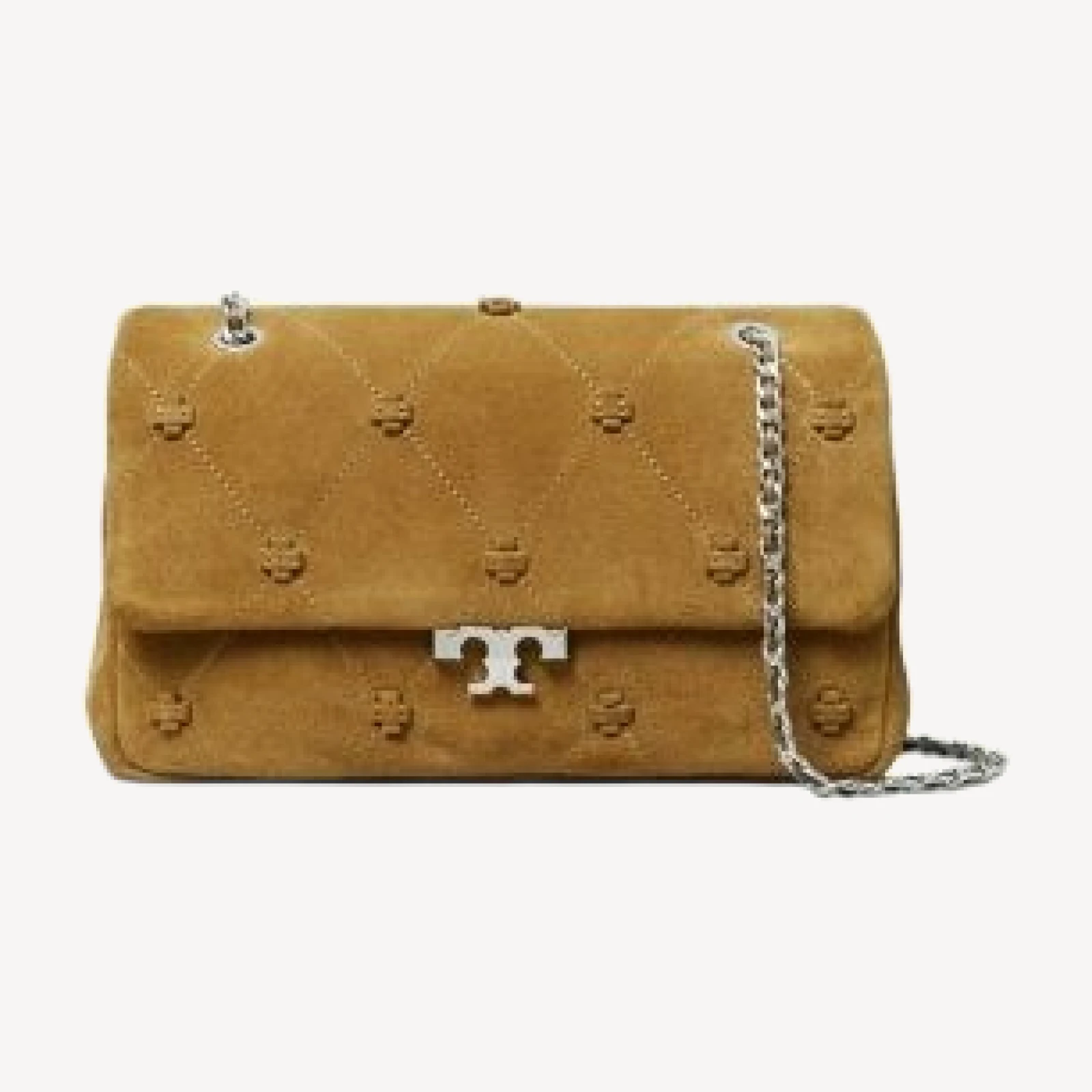 Tory Burch Bunny Knot Small Suede Shoulder Bag
