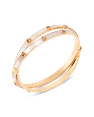 Tory Burch Icon Mother of Pearl Layered Bracelet
