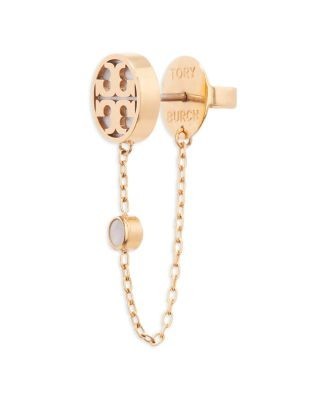Tory Burch Icon Mother of Pearl Drop Earrings, 2.1L