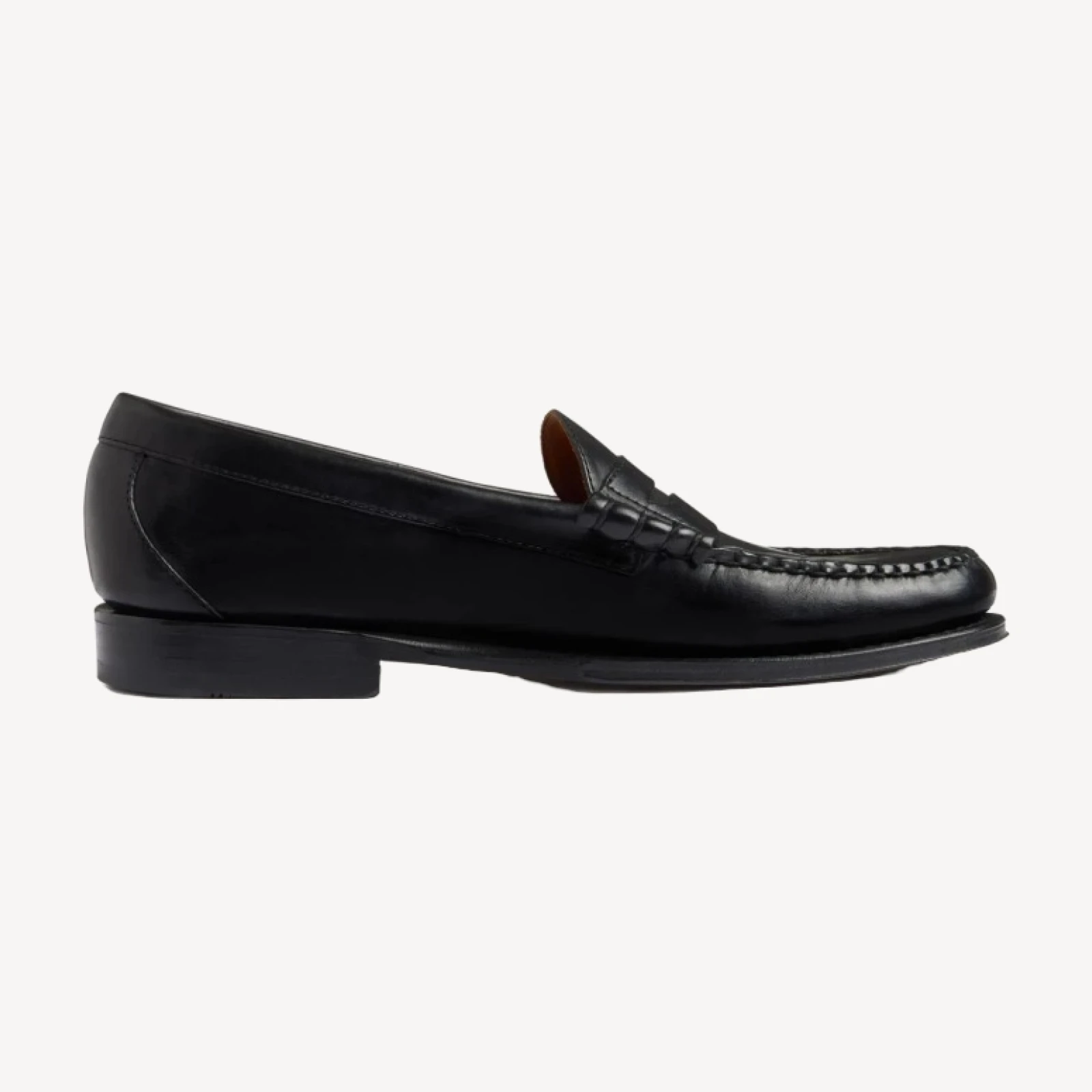 Black Leather G.H. BASS X Buck Mason Larson Loafer