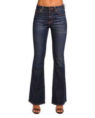 Ramy Brook Helena High Rise Flare Jeans in Dark Rinse