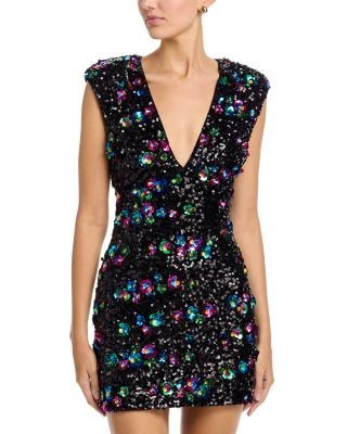 Ramy Brook Lacey Sequined Mini Dress