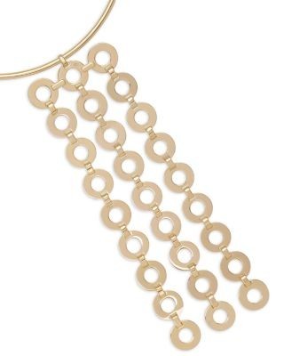 Ramy Brook Ring Link Jewelry Multi Ring Statement Necklace, 15.7