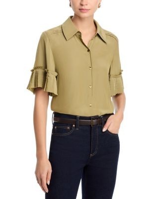 Ramy Brook Brandy Pleated Shirt