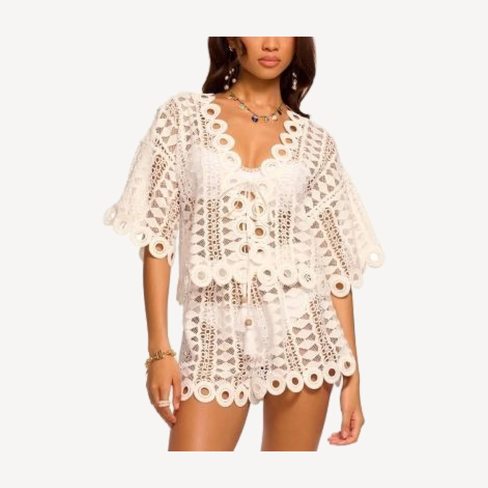 Ramy Brook Dottie Swim Cover-Up Top