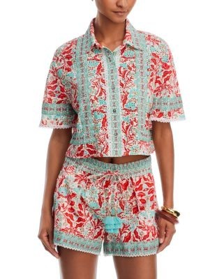 Ramy Brook Lorna Cropped Shirt