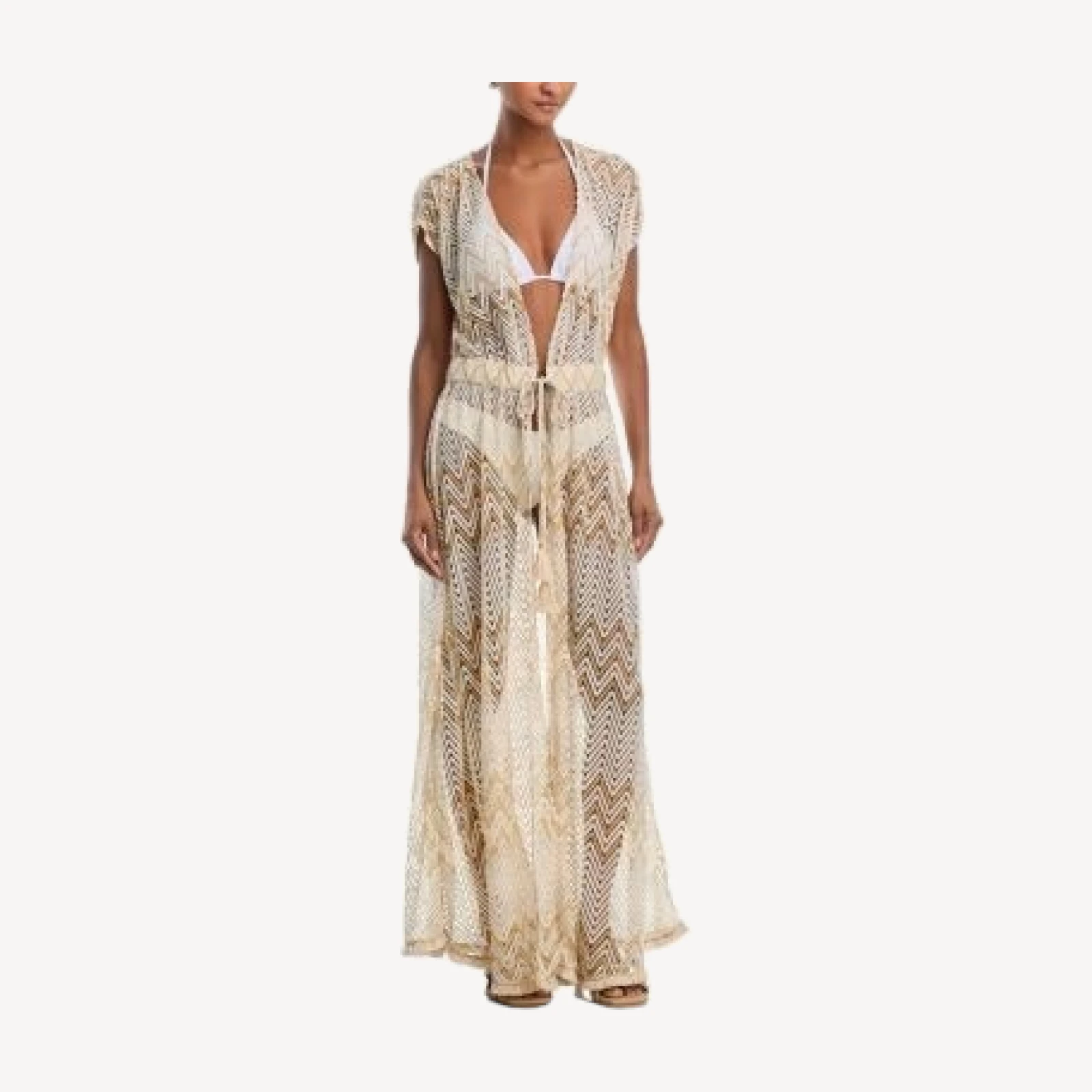 Ramy Brook Katherine Chevron Cover Up Dress